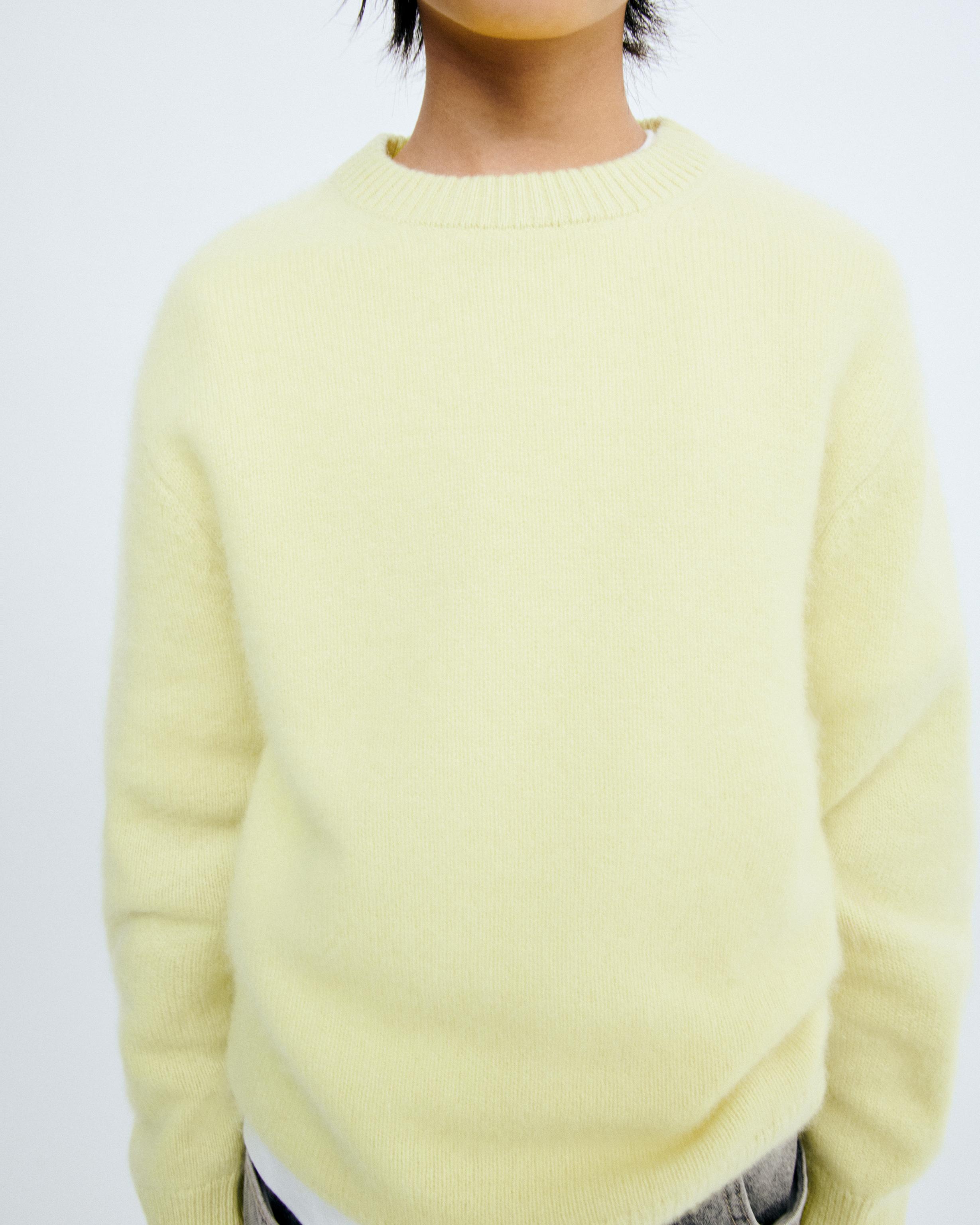 STORIESZ - 100% CASHMERE KNIT JUMPER — Yellow