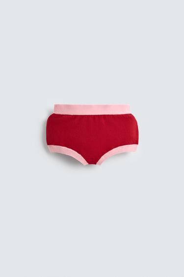 QUẦN SHORT DỆT KIM 100% CASHMERE HARRY LAMBERT FOR ZARA X DISNEY - Màu đỏ từ Zara