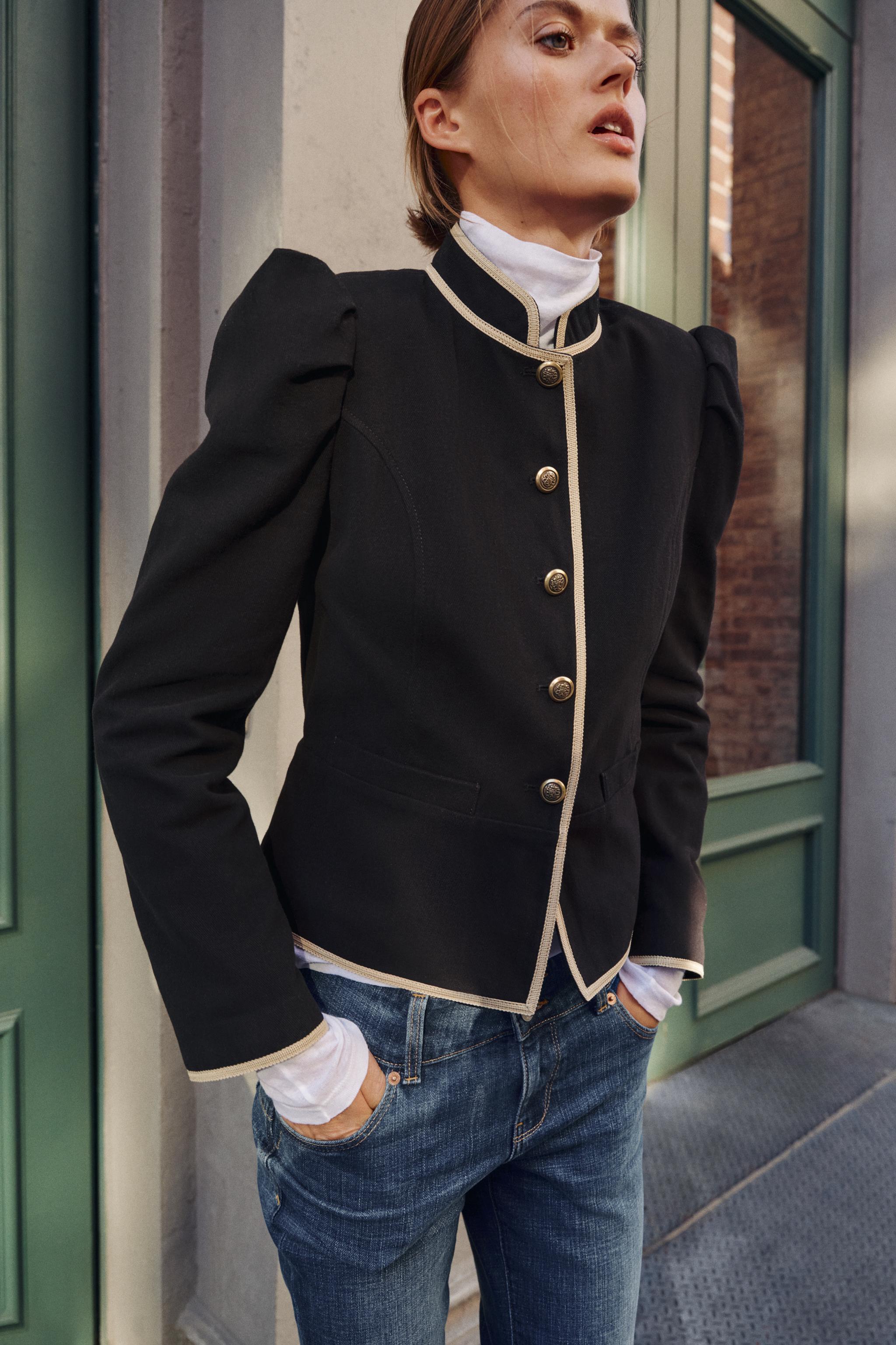 Zara Kontrast Biyeli Blazer görsel 2