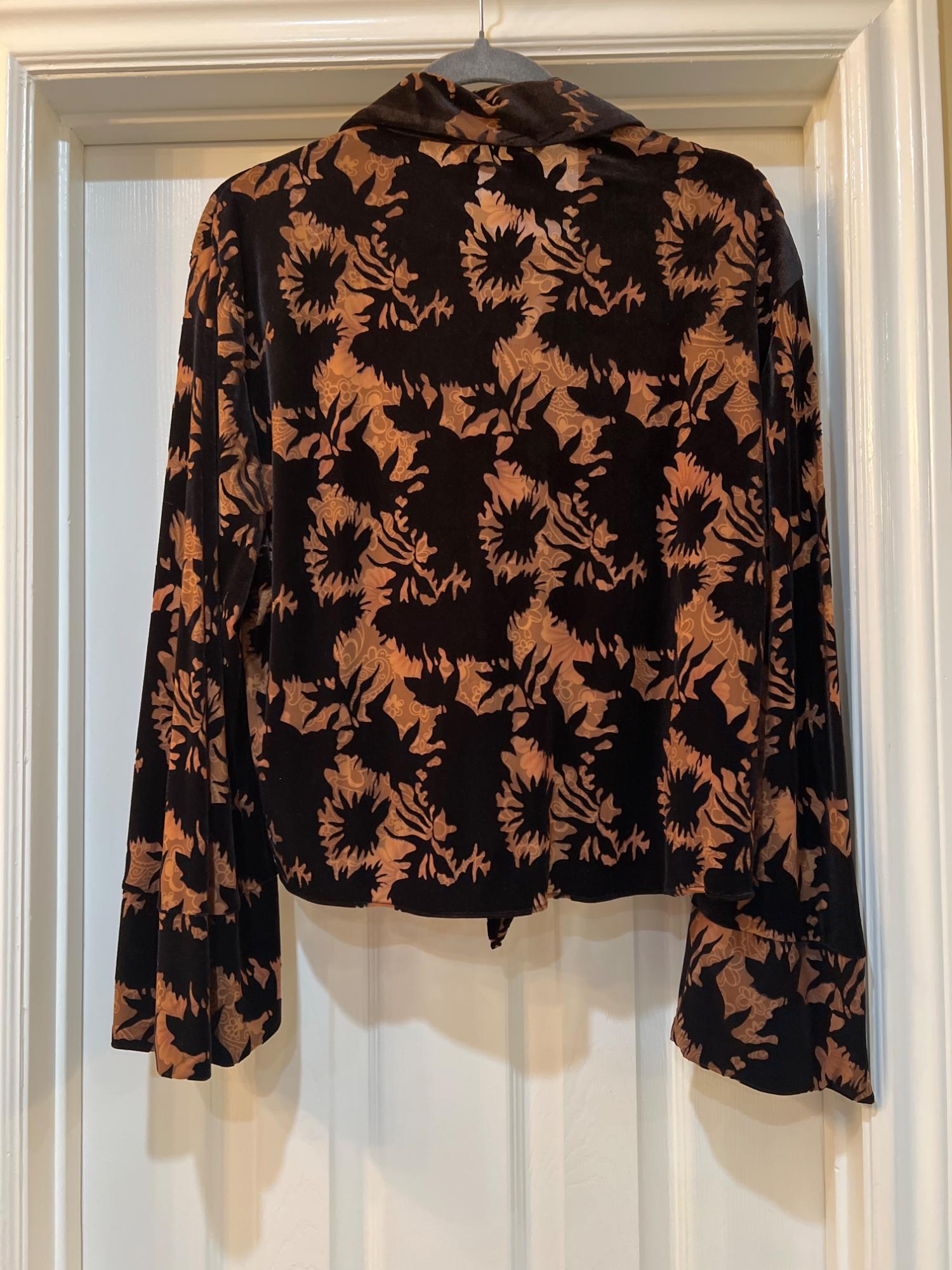 PRINTED VELVET SHIRT