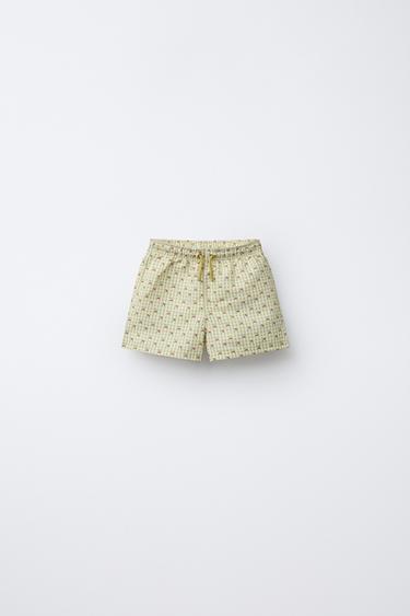 Zara 2-6 YEARS/ CHERRY SWIM SHORTS - Olive green