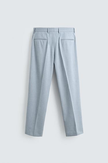 PANTALON DE COSTUME SLIM FIT - Bleu ciel de Zara - Image 5