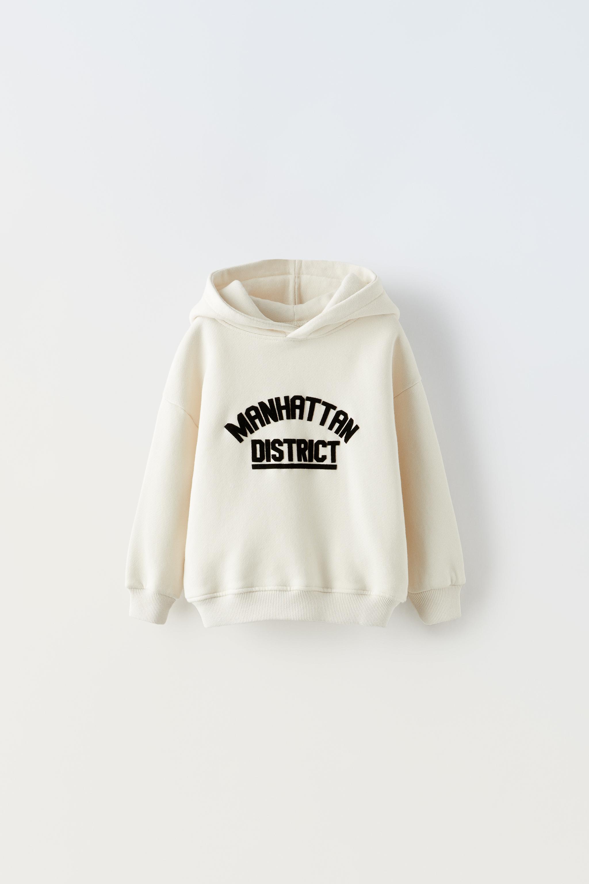 White shop hoodie zara