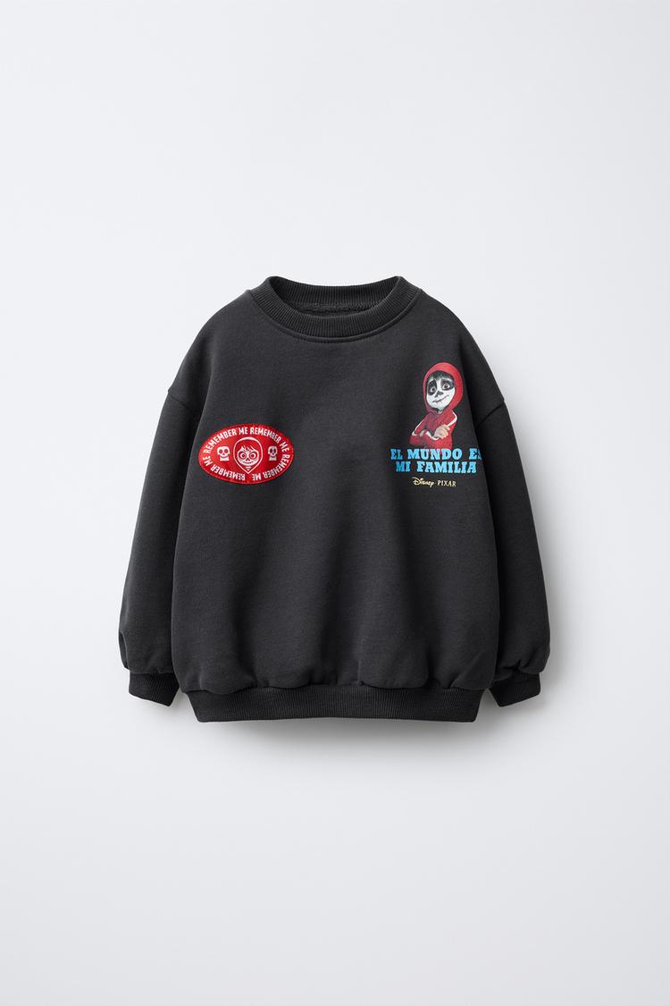 SUDADERA ESTAMPADA COCO © DISNEY Gris antracita ZARA Mexico