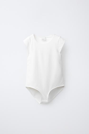 POLYAMIDE BODYSUIT - White by Zara - Image 0