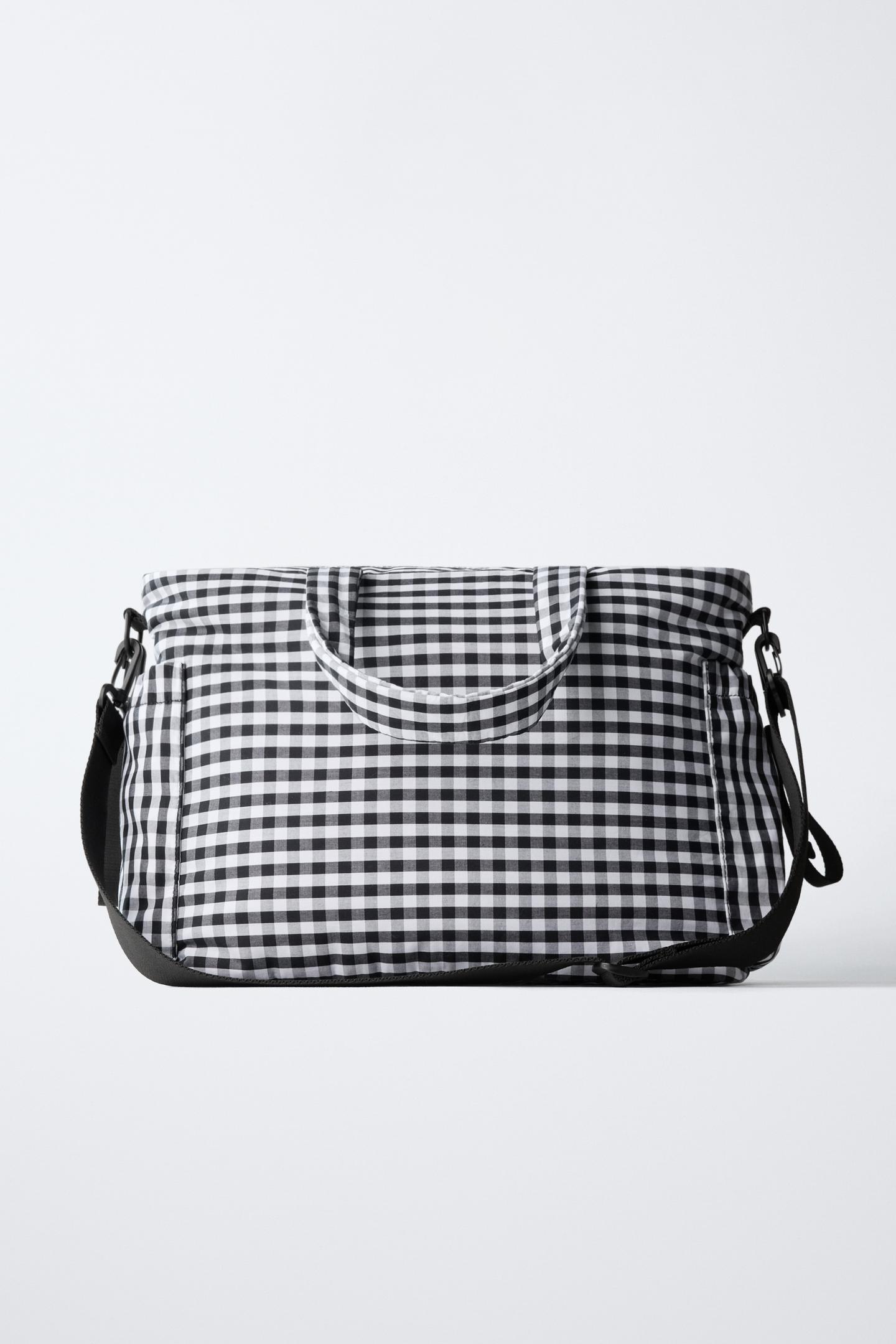 Детская сумка Zara Plaid Maternity, цвет: Чёрный — фото 5