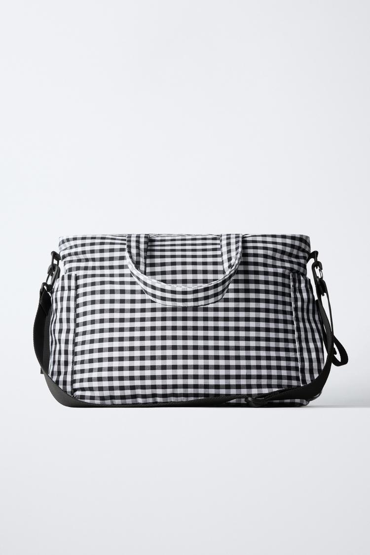 Bolso materno a cuadros 5