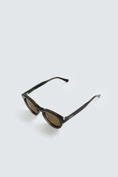 ROUND SUNGLASSES - Dark brown by Zara - Image 5