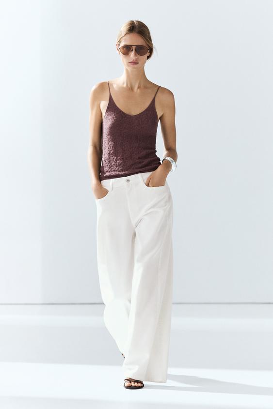Flowy wide-leg jeans from Zara - $130
