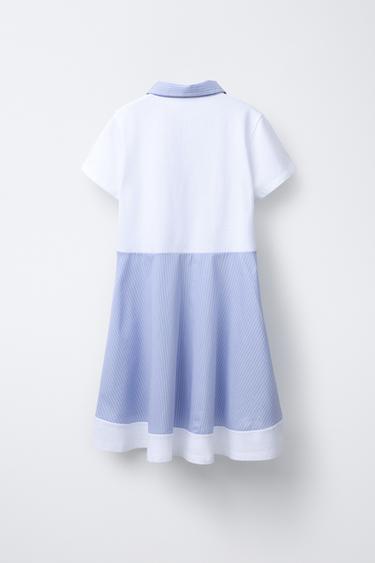CONTRAST DRESS - Blue by Zara - Image 1