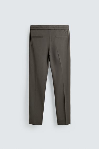 PANTALON JOGGER À TAILLE CONFORTABLE - Vert moyen de Zara - Image 6