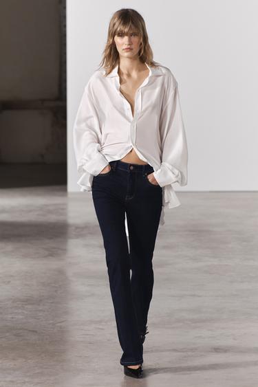 ДЖИНСЫ BOOTCUT CONTOUR СО СРЕДНЕЙ ПОСАДКОЙ — ZW COLLECTION — СИНИЙ от Zara — изображение 0