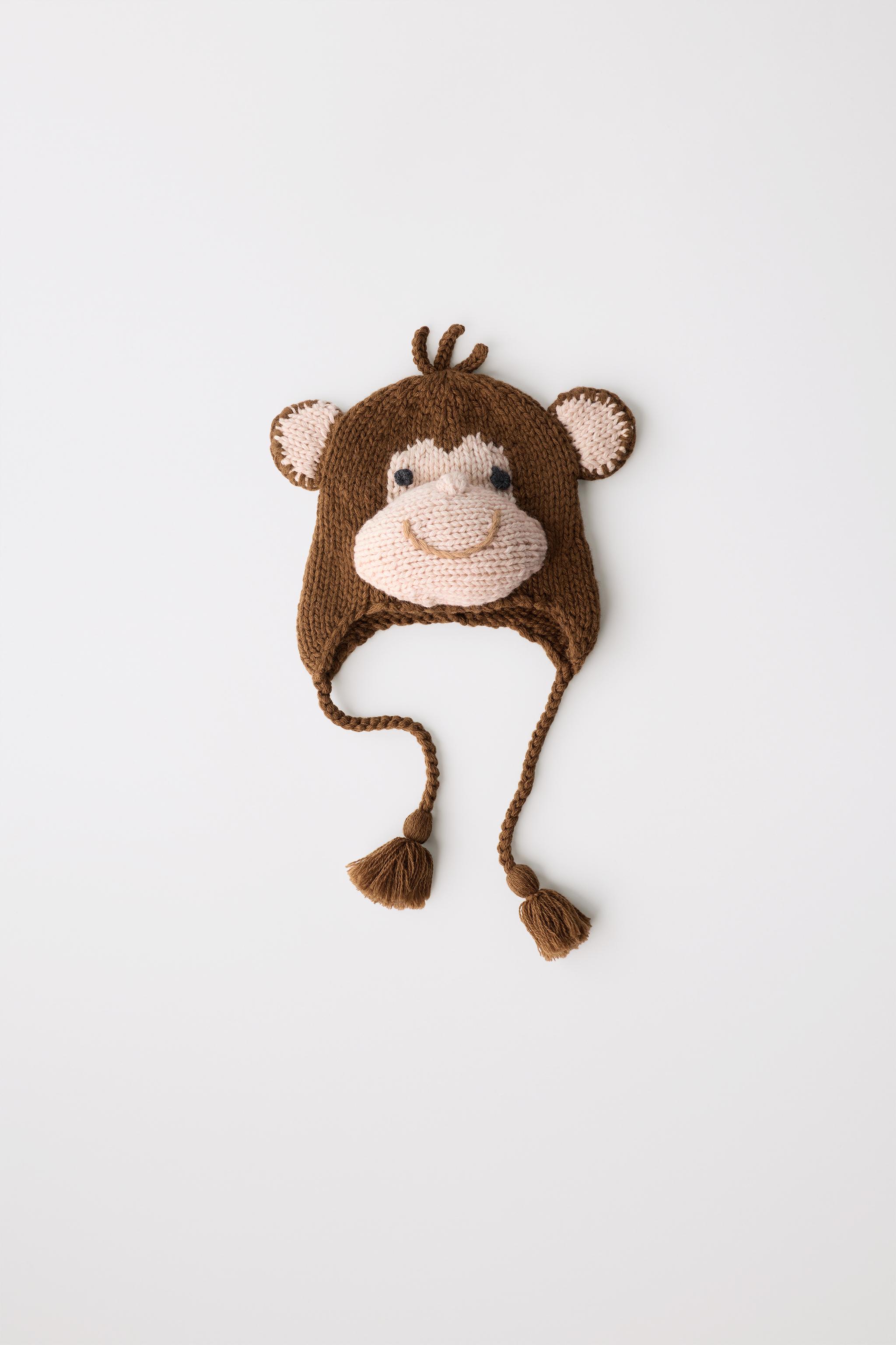 Limited Edition Wool Monkey HAT - Brown