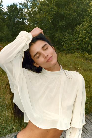 توب جورجيت كاب - خَام by Zara