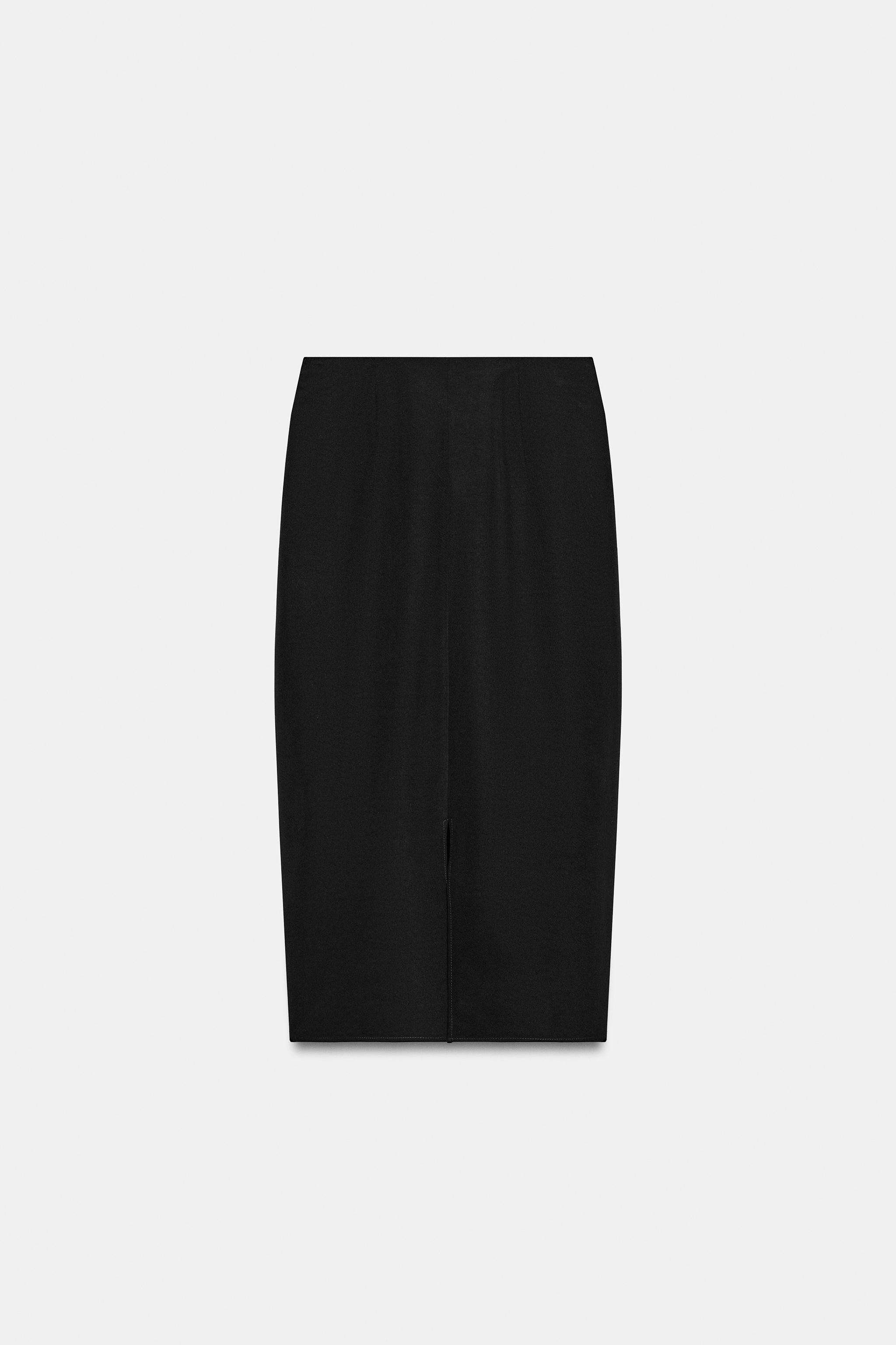 PLEATED MIDI SKIRT