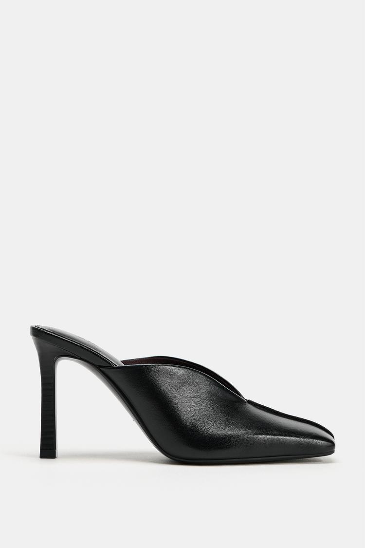 MULES DE PIEL CON TACÓN 2