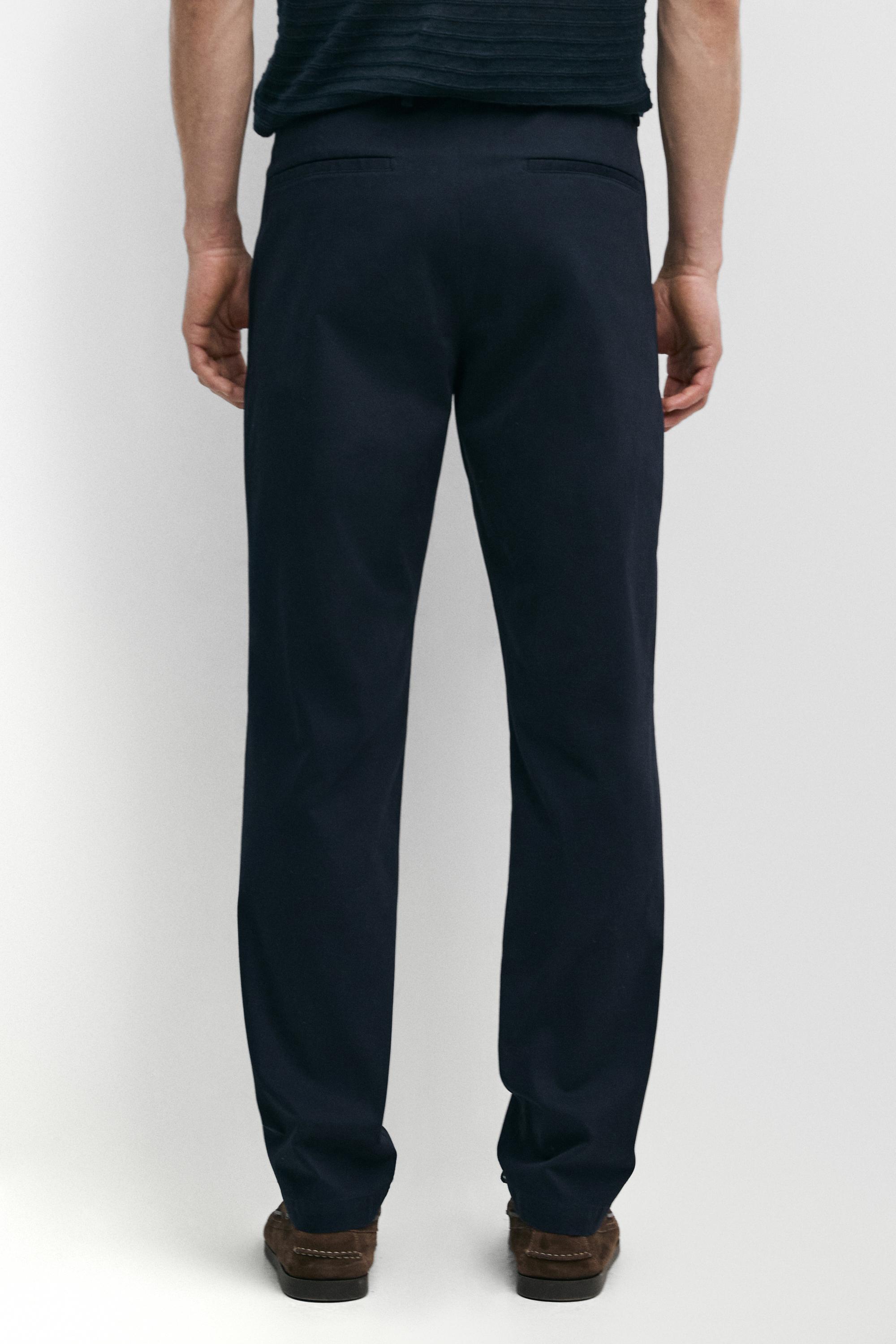 Pantalon slim en coton