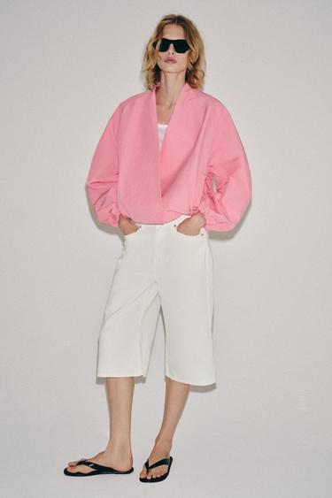 ZW COLLECTION BOMBER JACKET - Pink by Zara