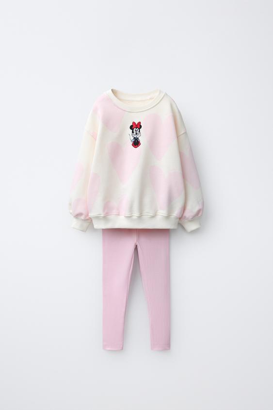 CONJUNTO MOLETOM E LEGGING MINNIE MOUSE © DISNEY - Rosa-pastel da Zara - Imagem 0