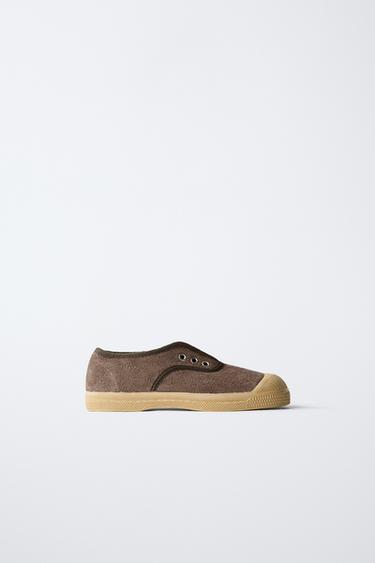 BENSIMON ® X ZARA LEATHER SNEAKERS - Brown by Zara