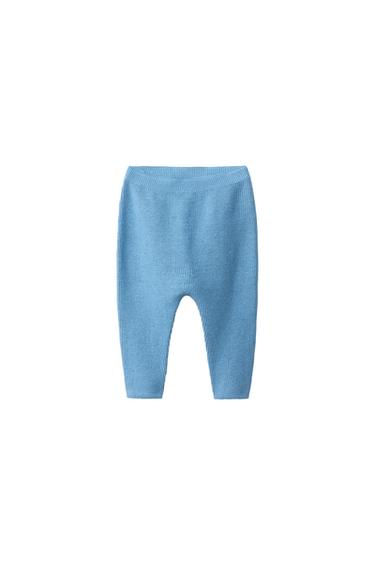 PURL KNIT JOGGERS - Mid-blue by Zara