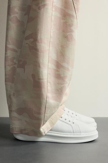 Zara HEEL DETAIL SNEAKERS - White - Image 0