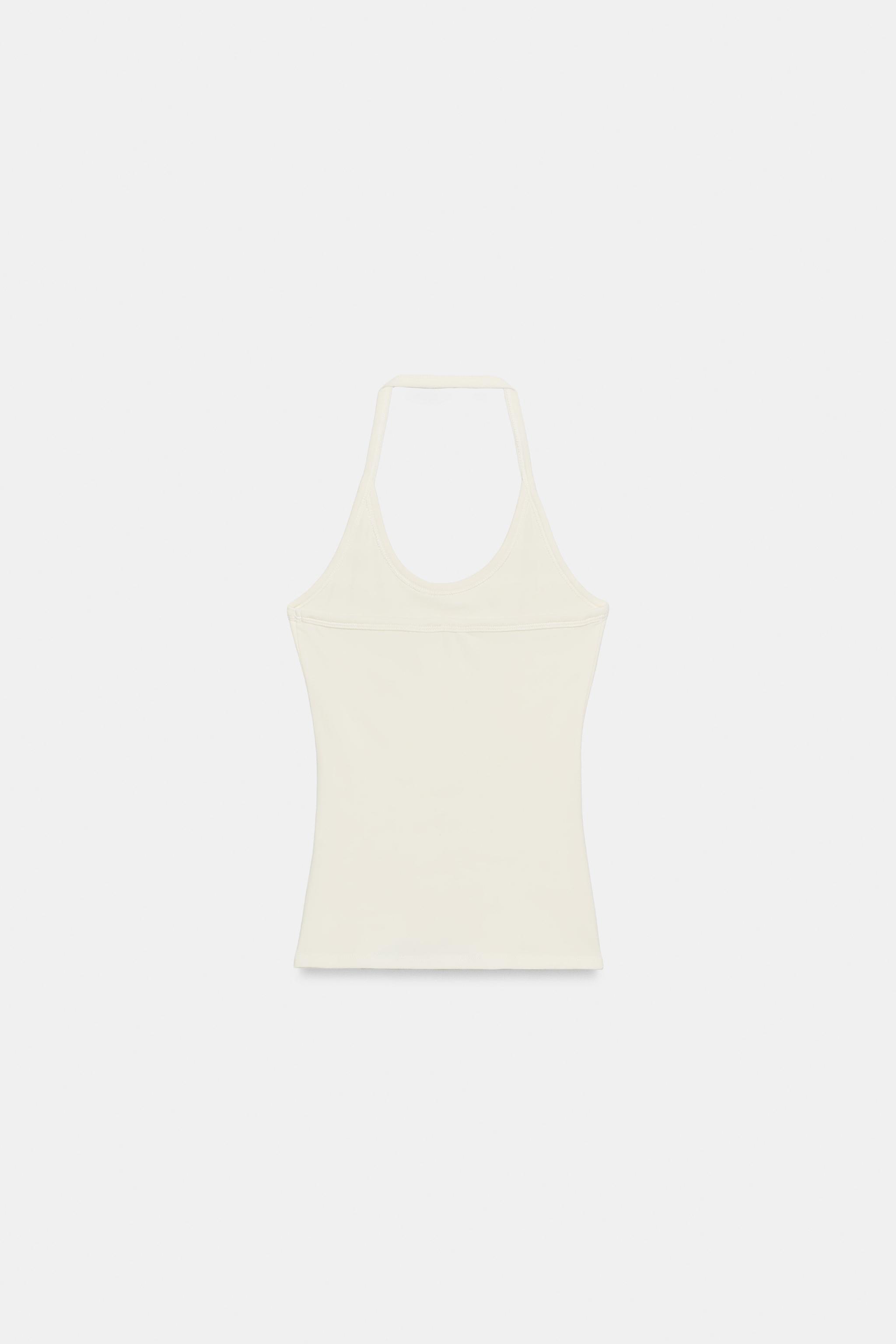 STUDDED HALTER TOP