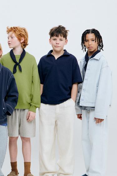 STORIESZ - OHLAPNE BALONASTE KAVBOJKE S STRUKTURO -  de Zara - Slika 0