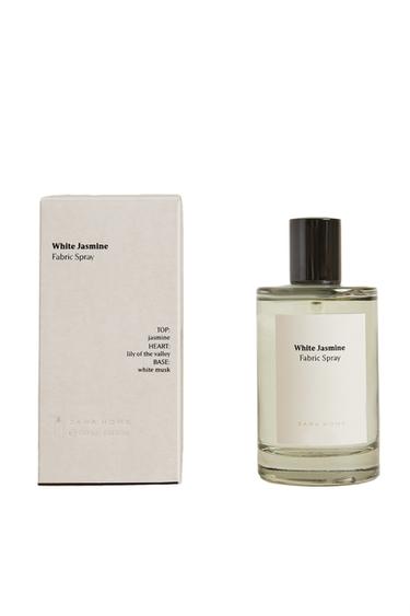 (100 ML) WHITE JASMINE FABRIC FRESHENER SPRAY - White by Zara