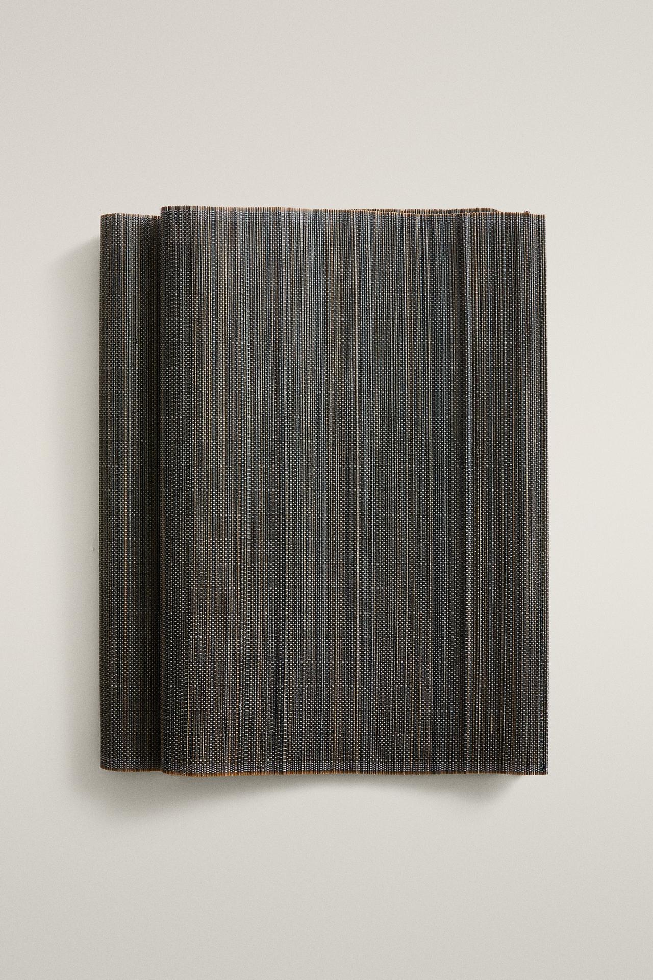 BAMBOO PLACEMAT (PACK OF 2) — Gray marl