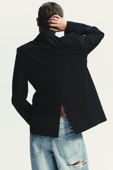 STRAIGHT BLAZER - Black by Zara - Image 3