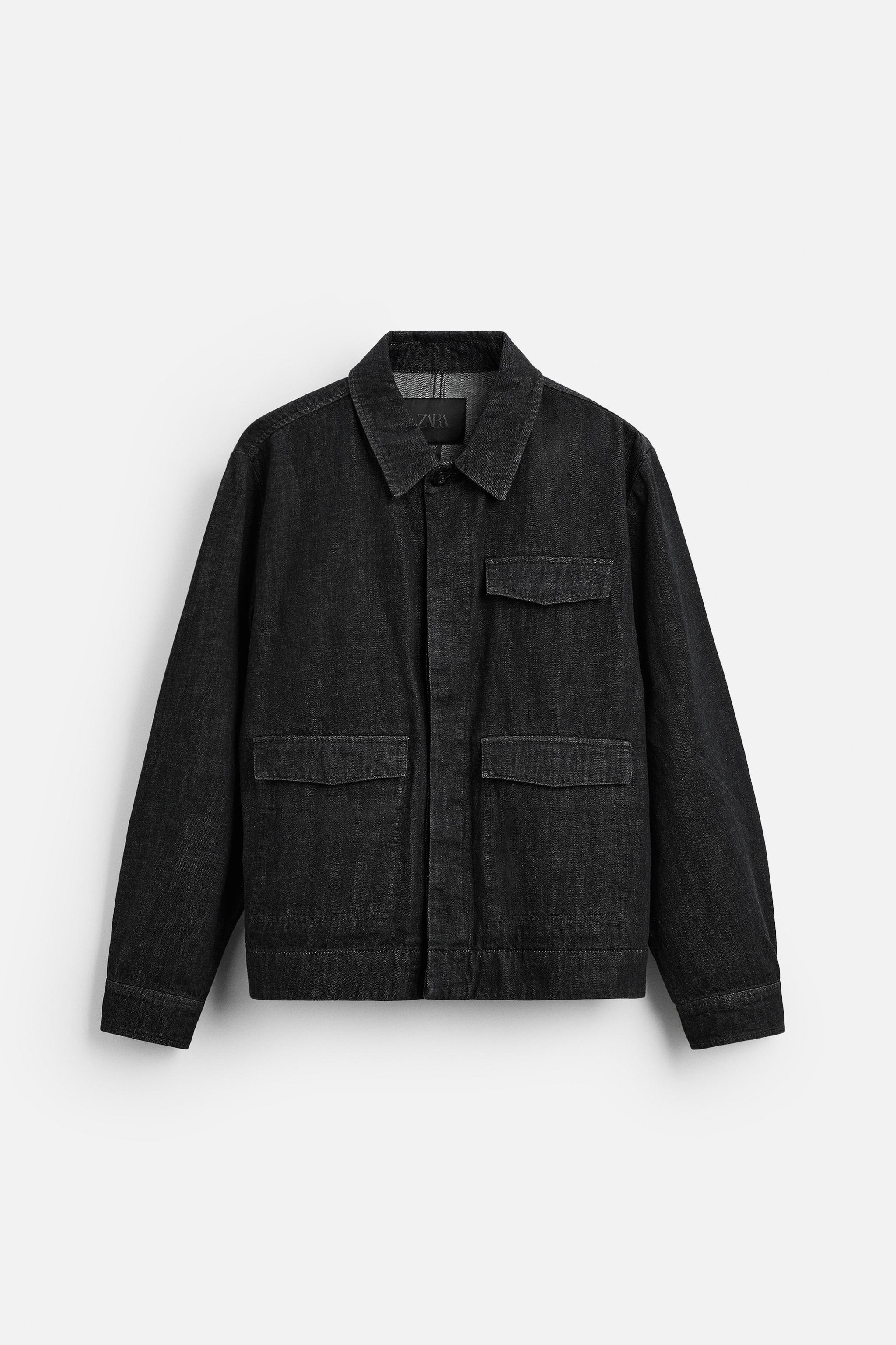 セルビッジデニムシャツジャケット - ブラック | ZARA Japan / 日本