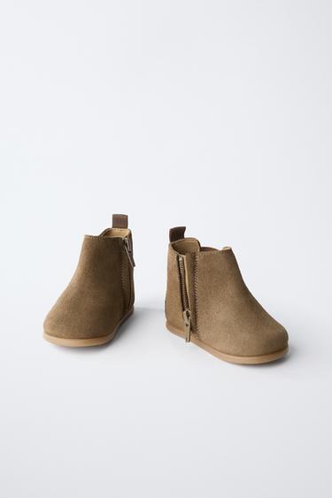 SPLIT SUEDE BAREFOOT BOOTS - Brown by Zara - Image 5