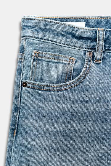 TRF LOW-RISE LOOSE FOLDED JEANS - Blue by Zara - Image 8