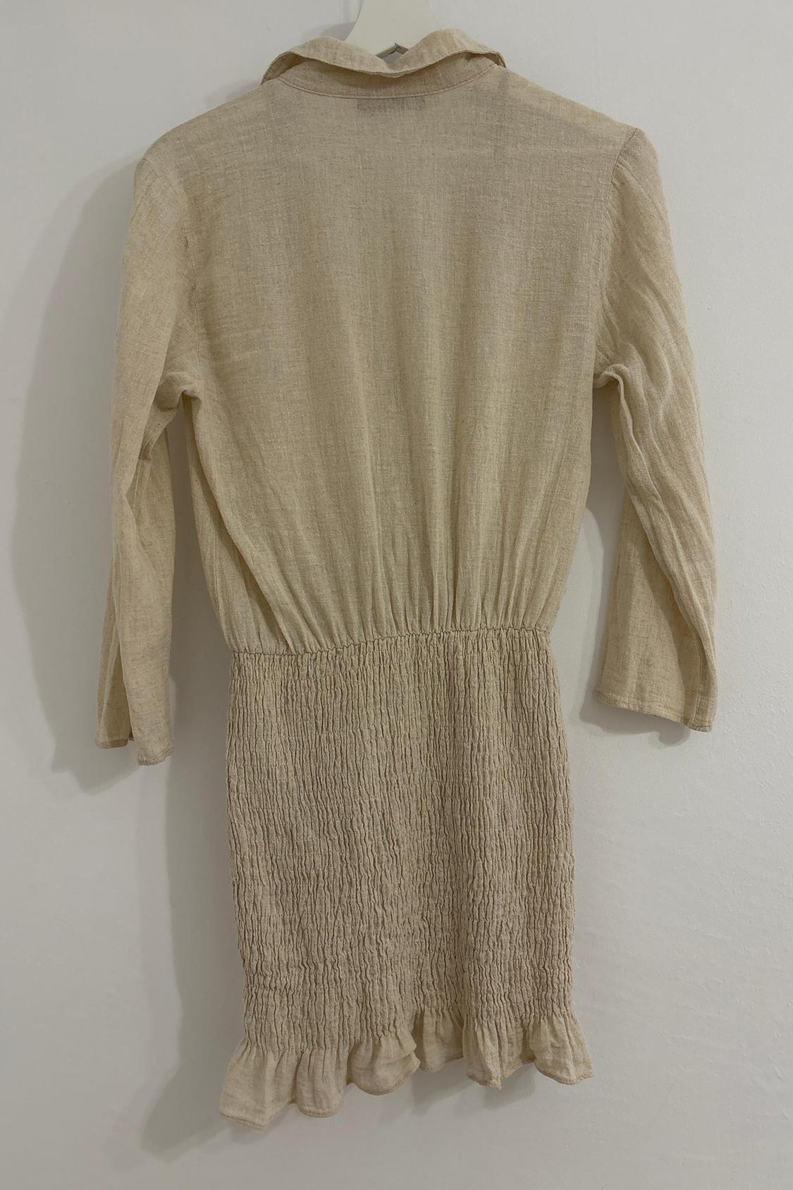 LINEN MINI DRESS - Image 3