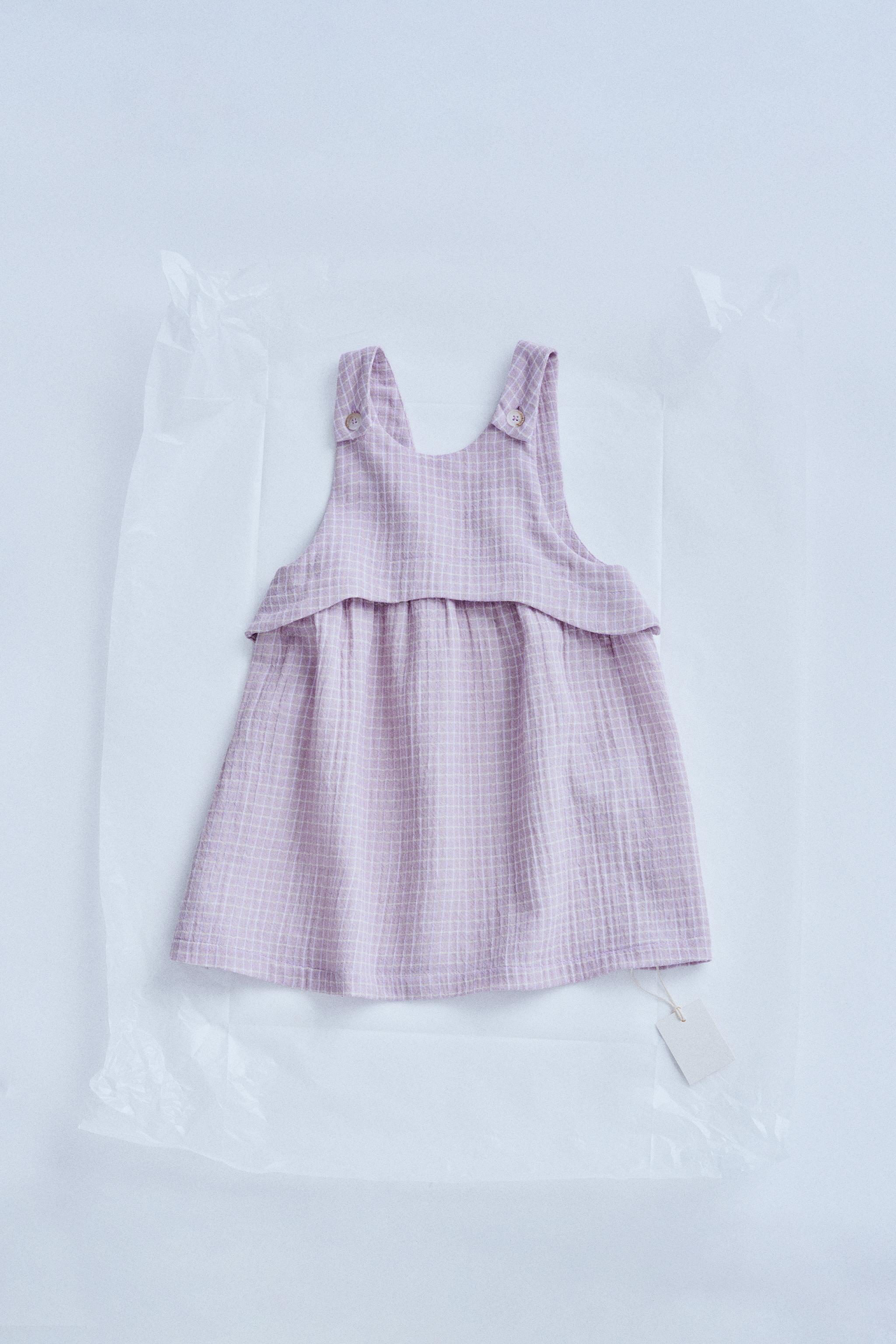 ZARA TIMELESS - チェック柄ストラップワンピース - リラ | ZARA