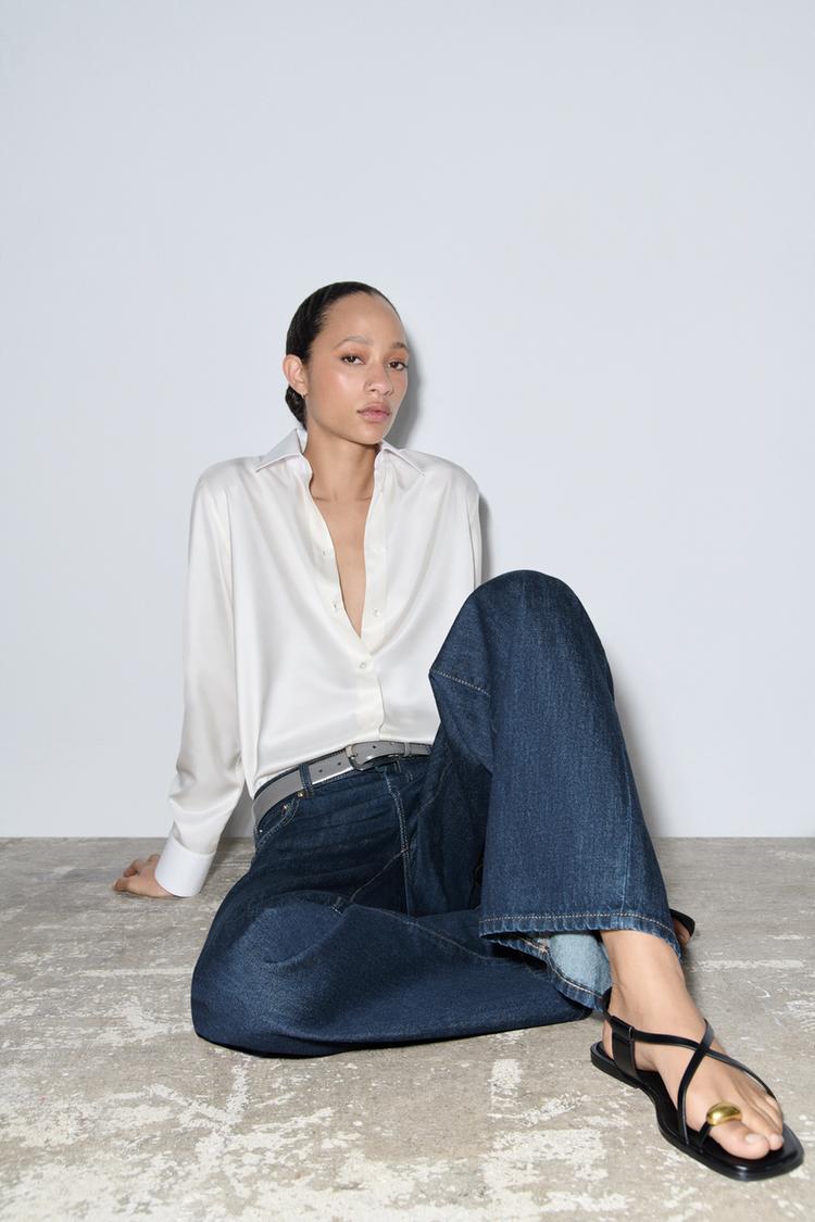 Sandalias Planas Sandalias Lazo Zara Zara Zapatos Mujer Sandalias