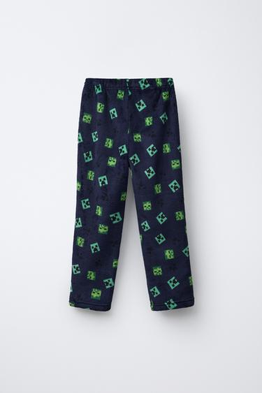 AGES 6-14 / MINECRAFT © MOJANG AB. ™ FLEECE PYJAMAS - Blue by Zara - Image 4