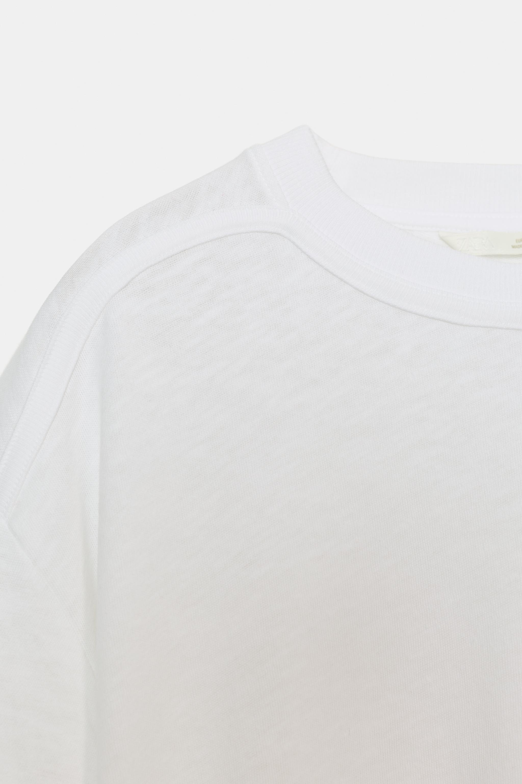 T-SHIRT EN COTON À MANCHES COURTES