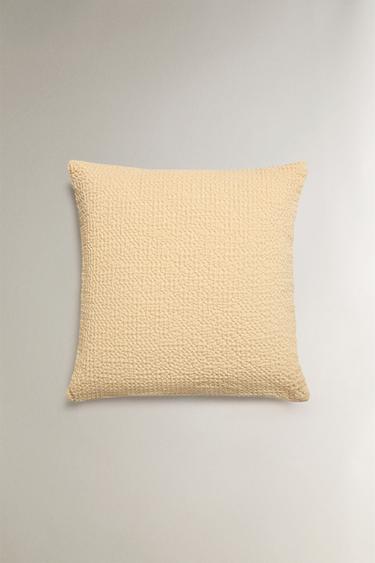 WAFFLE-KNIT CUSHION COVER – Sárga a ZARA-tól