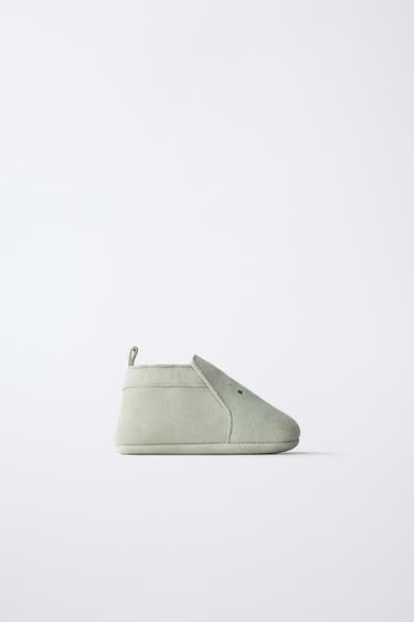 Zaras SKINN SKO - Himmelsblå