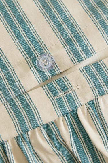 HOUSSE DE COUETTE RAYURES VOLANT | KATHARINE POLE - Bleu de Zara