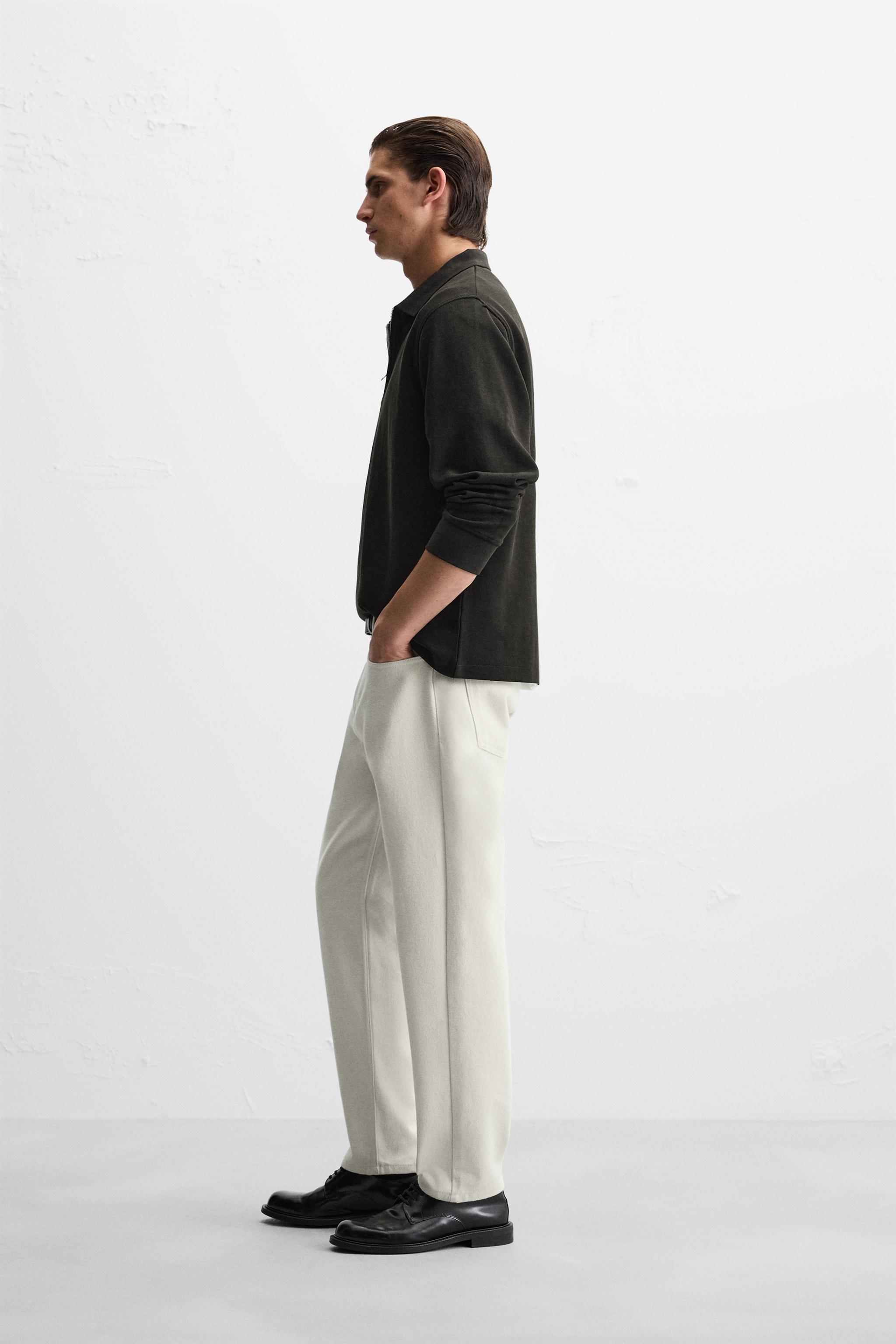QUARTER ZIP POLO - Oyster-white | ZARA United States