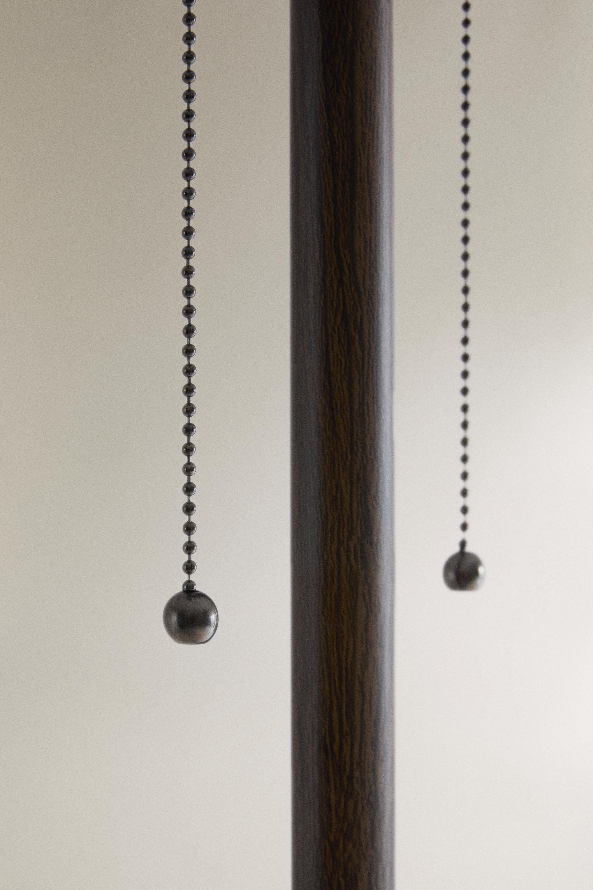 LAMPADAIRE VERRE ET BOIS