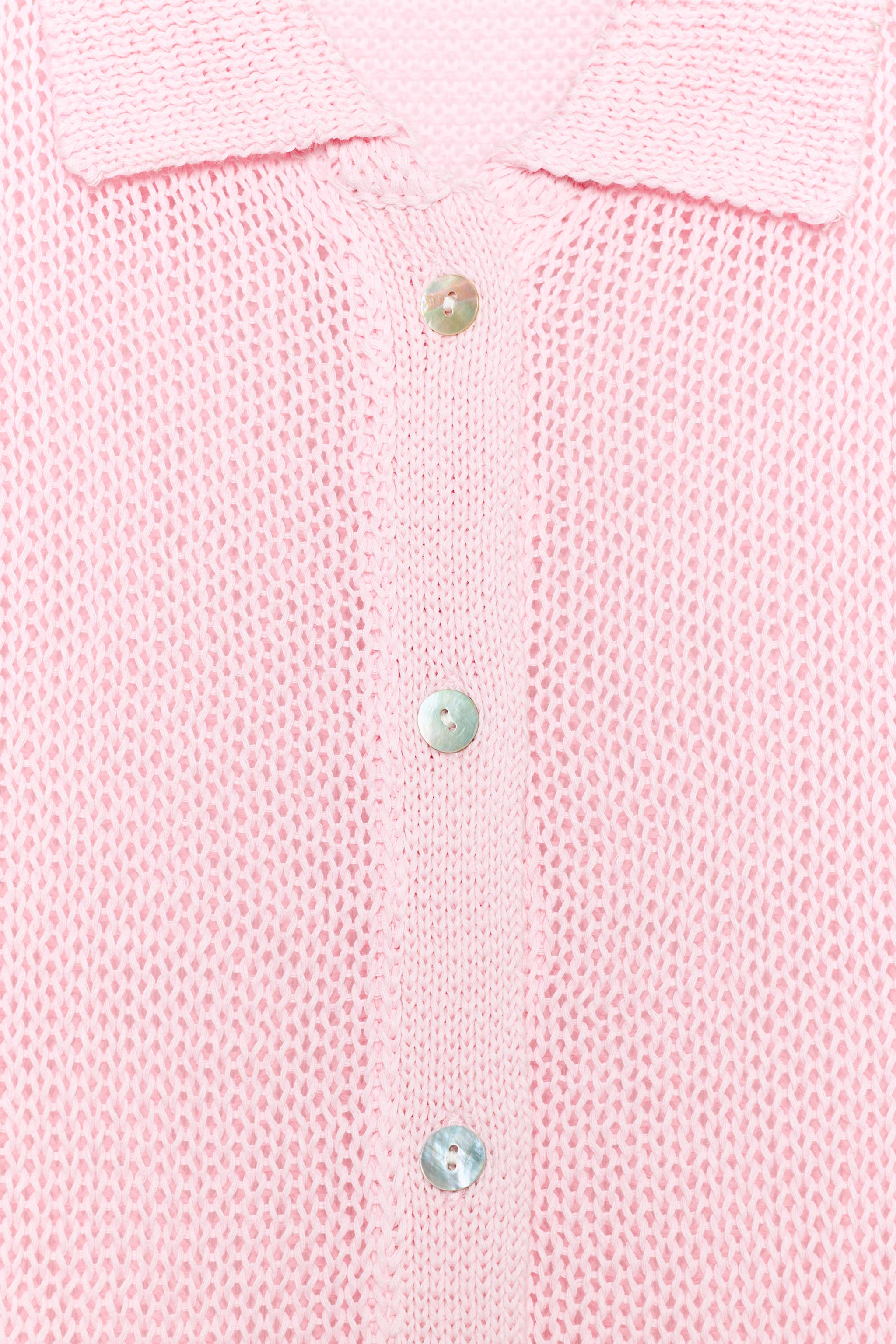 GILET EN MAILLE COL POLO