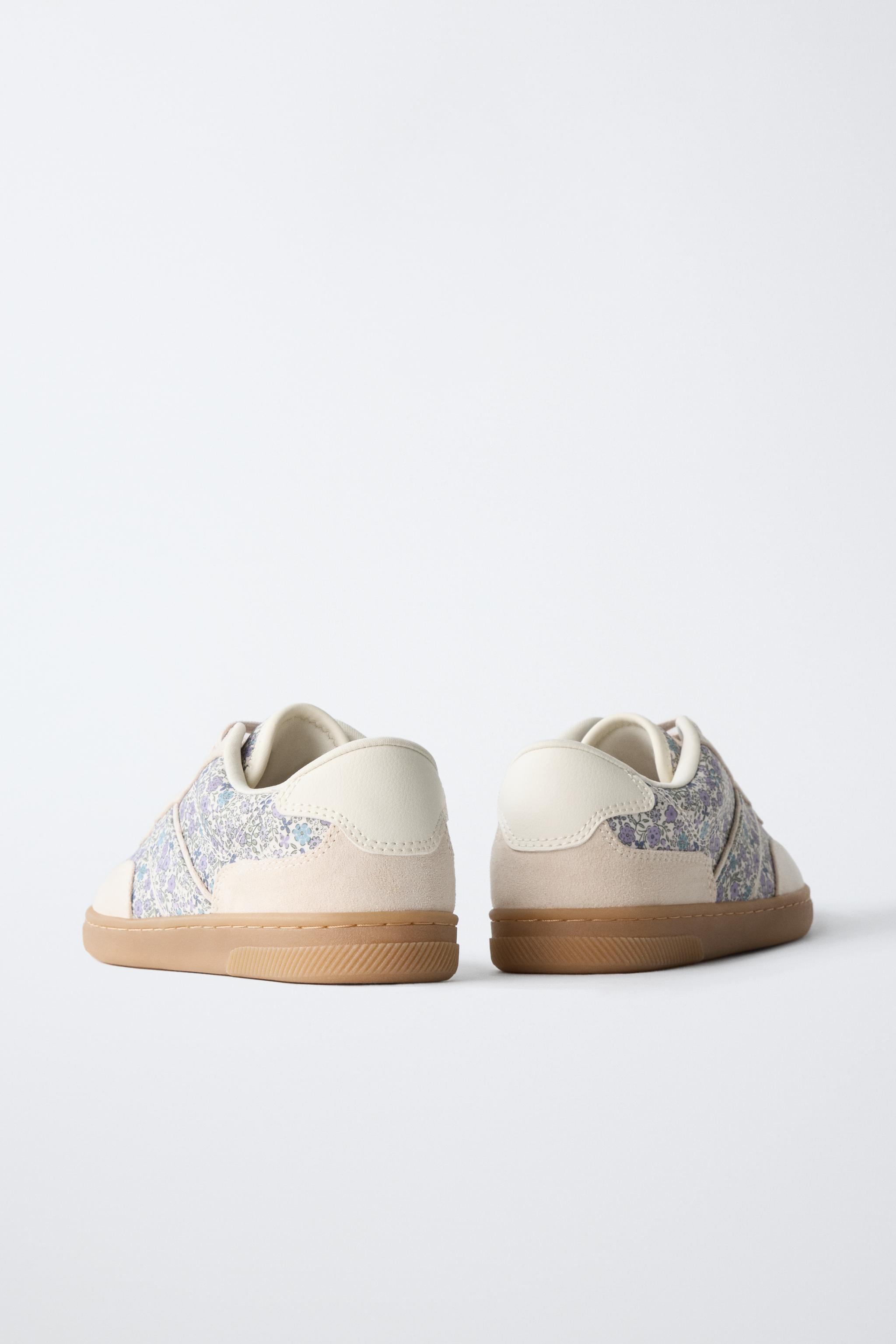 Детские кроссовки Zara FLORAL SNEAKERS — фото 6