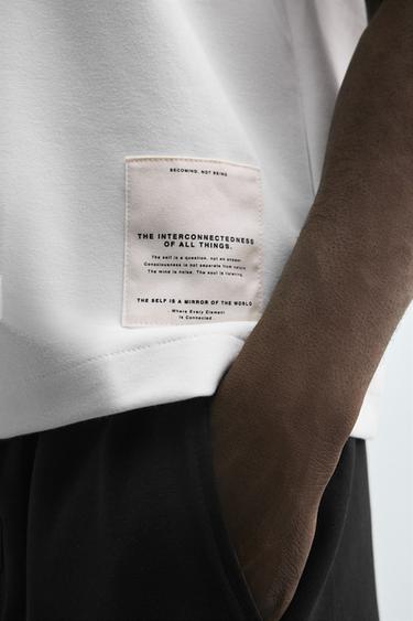 INTERLOCK LABEL SWEATSHIRT - White by Zara - Image 5