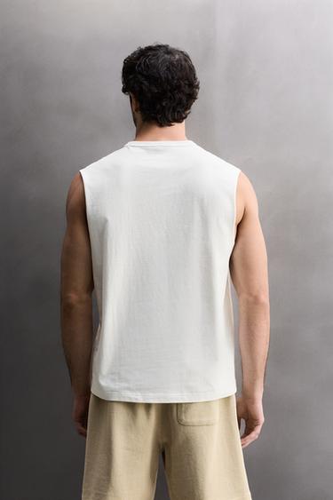 DÉBARDEUR LOURD - Blanc de Zara - Image 2