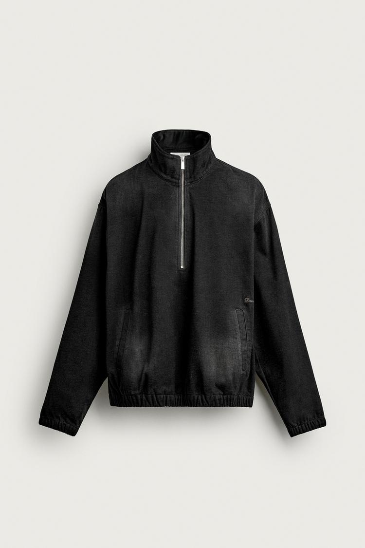 CAZADORA CANGURO DENIM AFELPADO