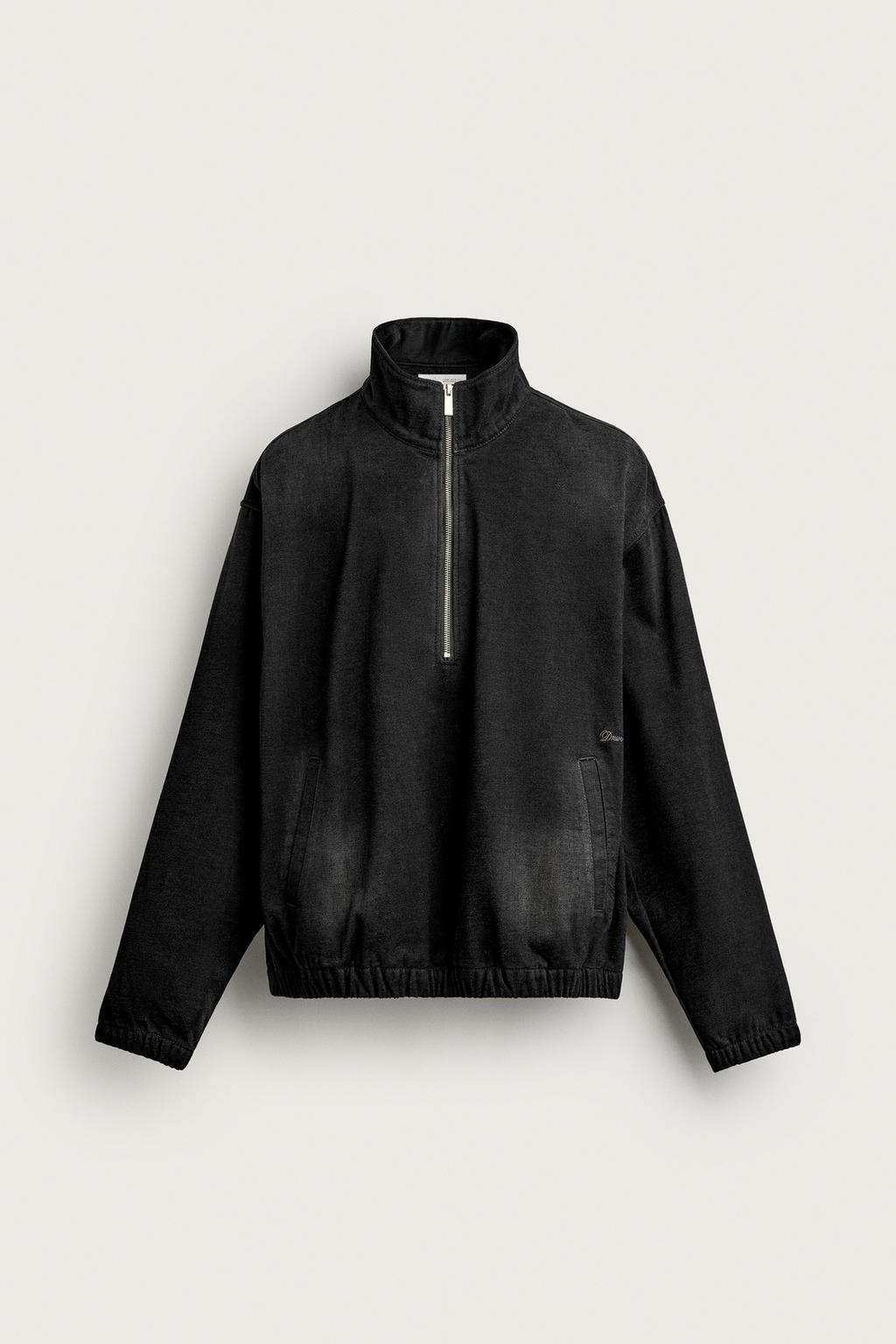 PLUSH-LINED DENIM ANORAK